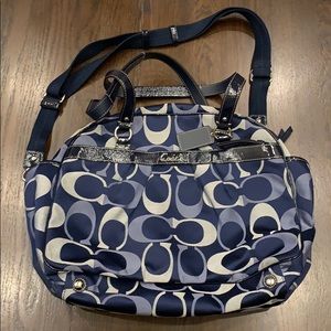navy coach bag